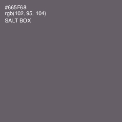 #665F68 - Salt Box Color Image